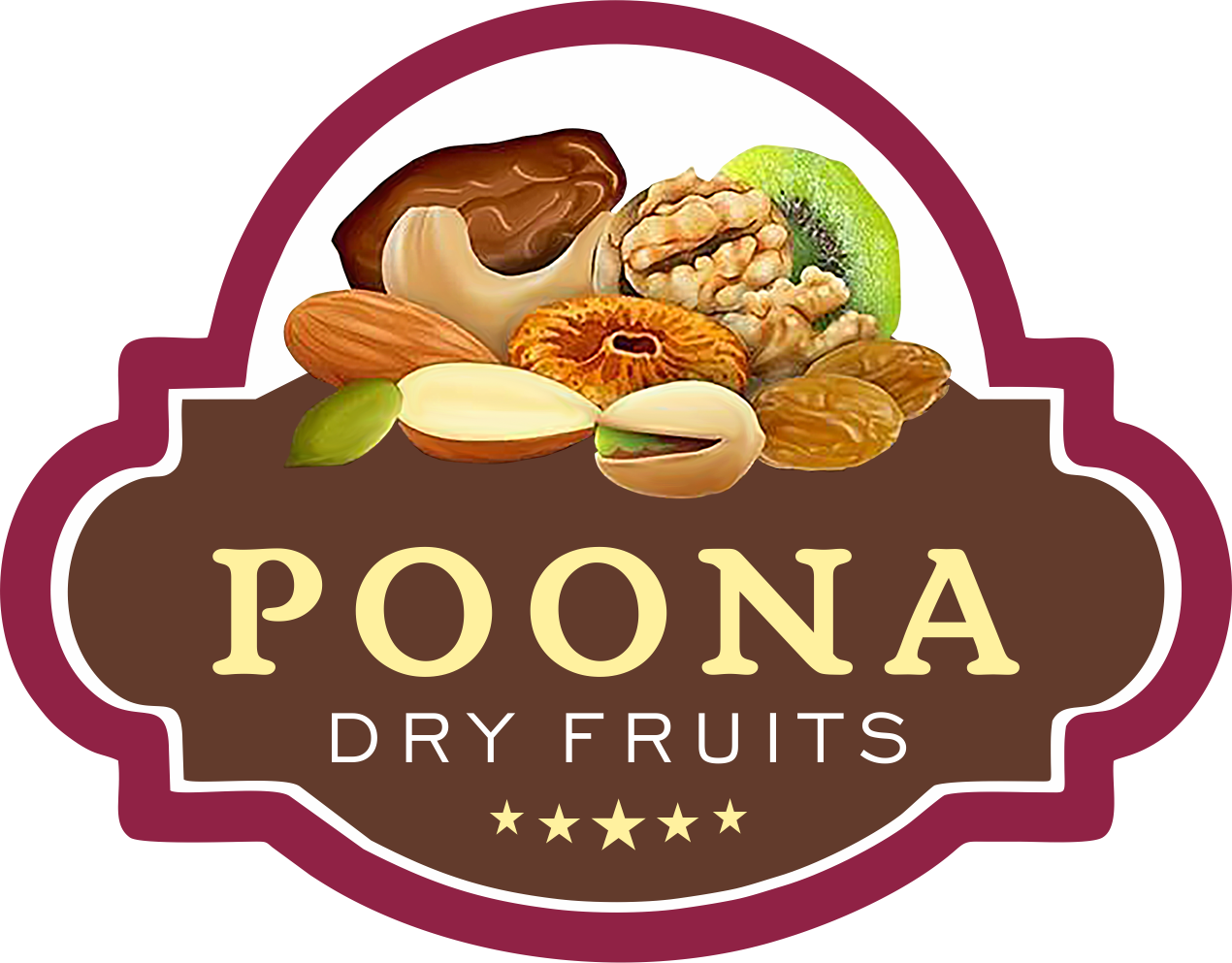 poona dry fruits logo